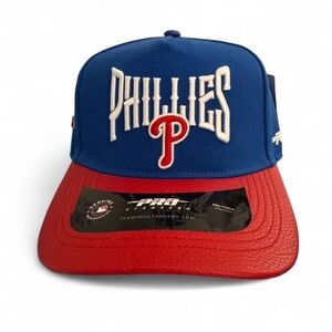 NWT Pro Standard Philadelphia Phillies Royal Pinch Strapback Hat $45 MSRP